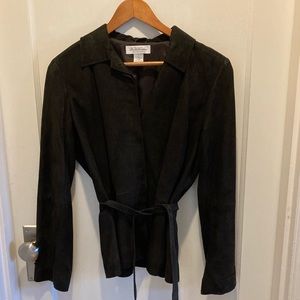 Brooks Brothers chocolate suede blazer